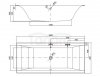 CERSANIT - Wanna prostokątna LARGA Slim 180 x 80 cm S301-306